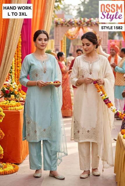 Ossm style 1582 designer kurtis wholesaler in ahmedabad